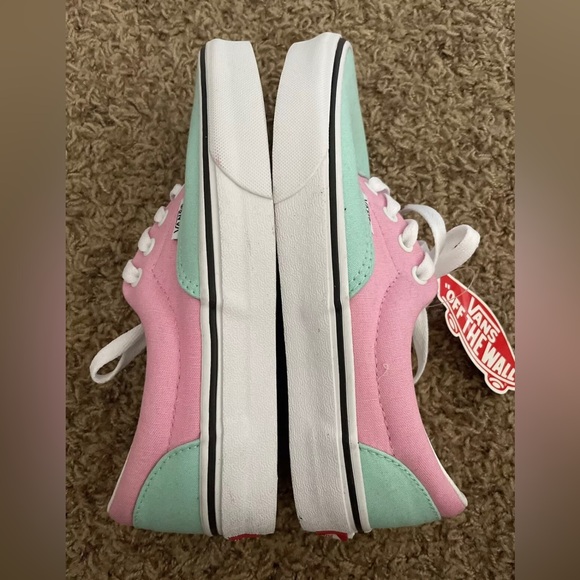 NEW Vans Custom Old Skool Shoes Pink Mint Green Mens 5.5 Wms 7 - Picture 4 of 8